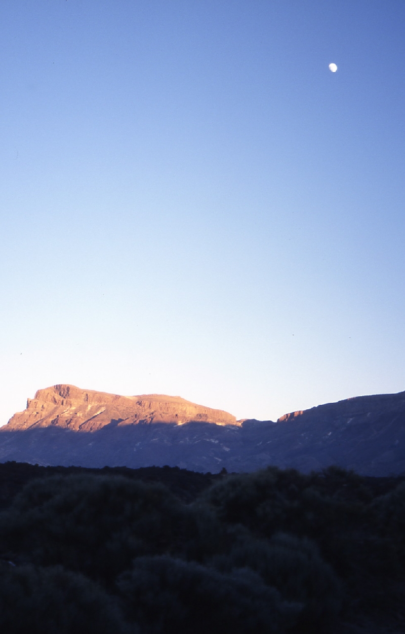 The Moon just after the sunset